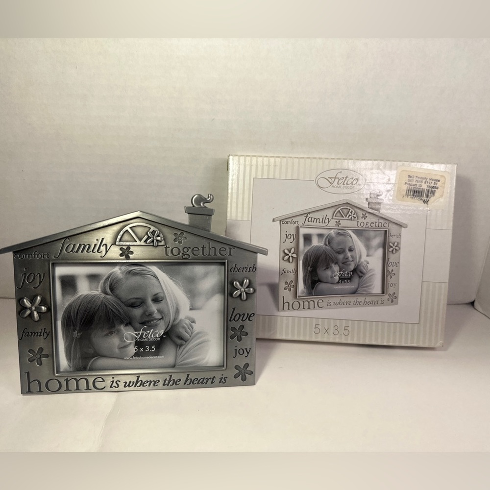 FETCO HOME DECOR PEWTER EXPRESSIONS FAMILY HOUSE 5x3.5 NEW